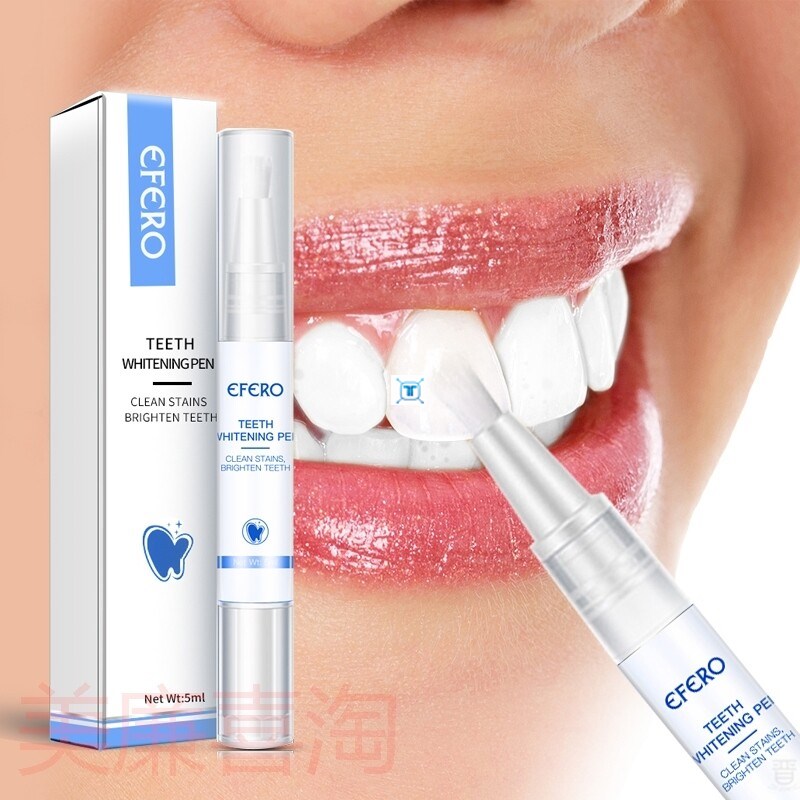 速发White Teeth Whitening Pen Tooth Gel Whitener Bleach Re