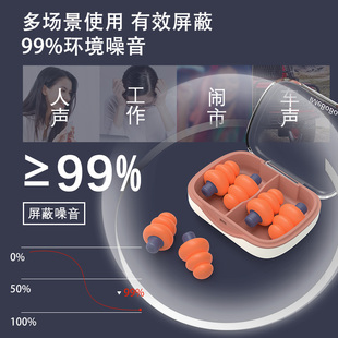 专业隔音防噪音耳塞隔音睡眠睡觉音用打呼学静专噜习超级海绵降噪