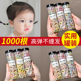 儿童头绳不伤发弹性好高弹力发量少发圈皮套可爱彩色小皮筋女扎头