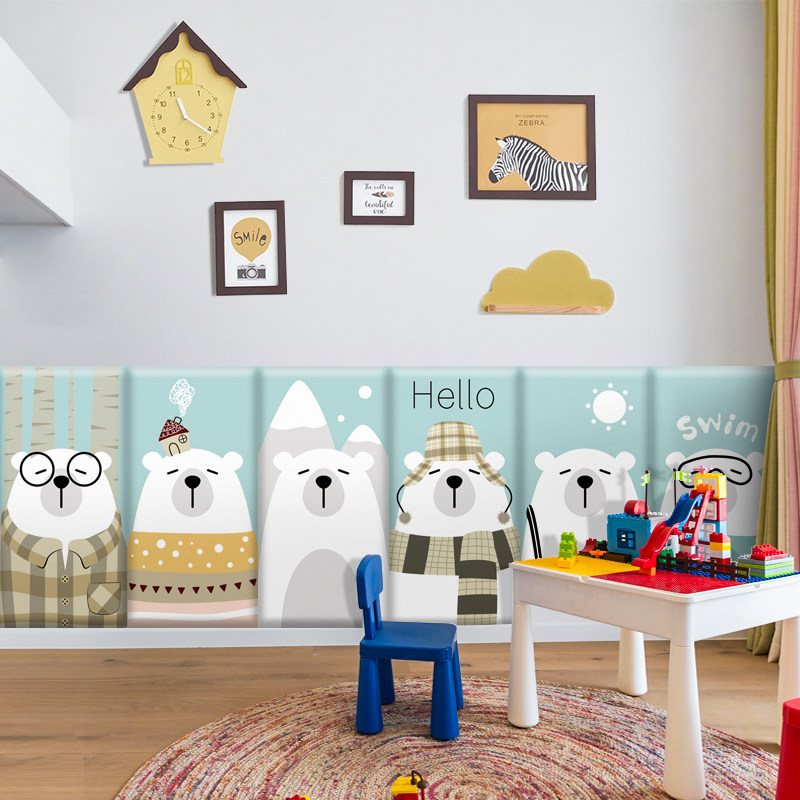 幼儿园教室儿童房墙贴卡通墙角贴墙围贴软包防撞装饰防水墙纸自粘,家居饰品,软装墙贴,淘宝优惠券,粉丝福利购,淘宝优惠卷