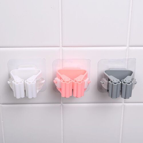 New Wall Mounted Mop Storage Brush Holder Broom Hook Kitchen
