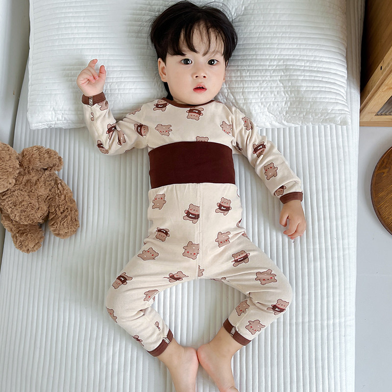 宝宝秋衣卫生裤高腰婴儿护肚内衣套装纯棉男童女儿童春秋冬厚款睡,童装/婴儿装/亲子装,内衣套装,淘宝优惠券,粉丝福利购,淘宝优惠卷