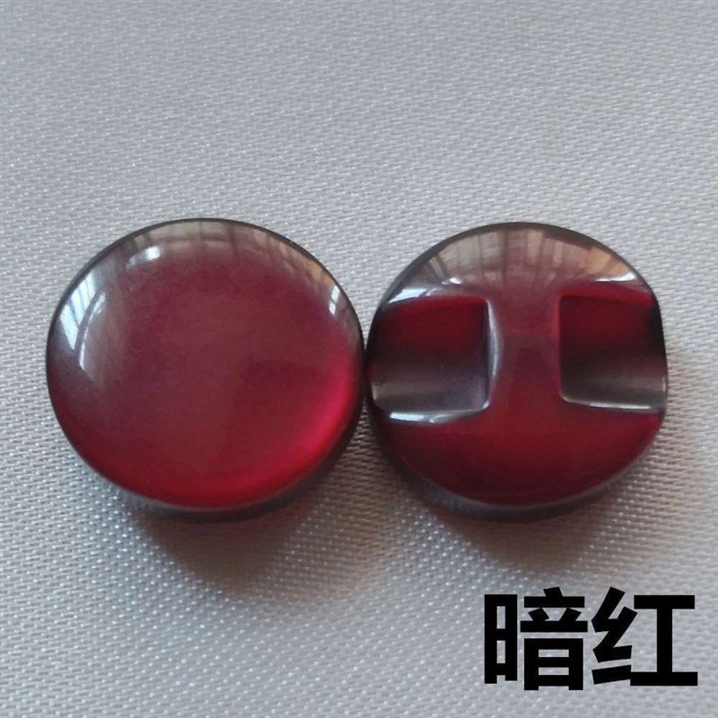 有机玻璃纽扣彩j色珠光暗眼扣衬衫扣子圆形纽扣宝宝毛衣手缝装饰