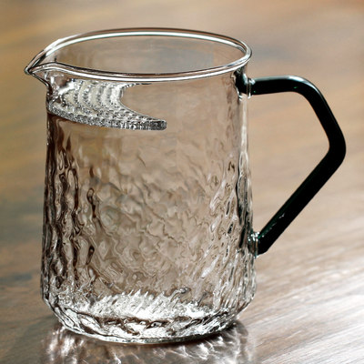 茶牙公道杯加厚耐热玻璃滤网泡件茶配一体过滤水分月离家FIJ用公