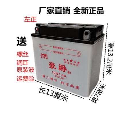 摩托车铅酸蓄电池水电瓶12V5A7A9A 125 150骑跨车踏板车通用电池