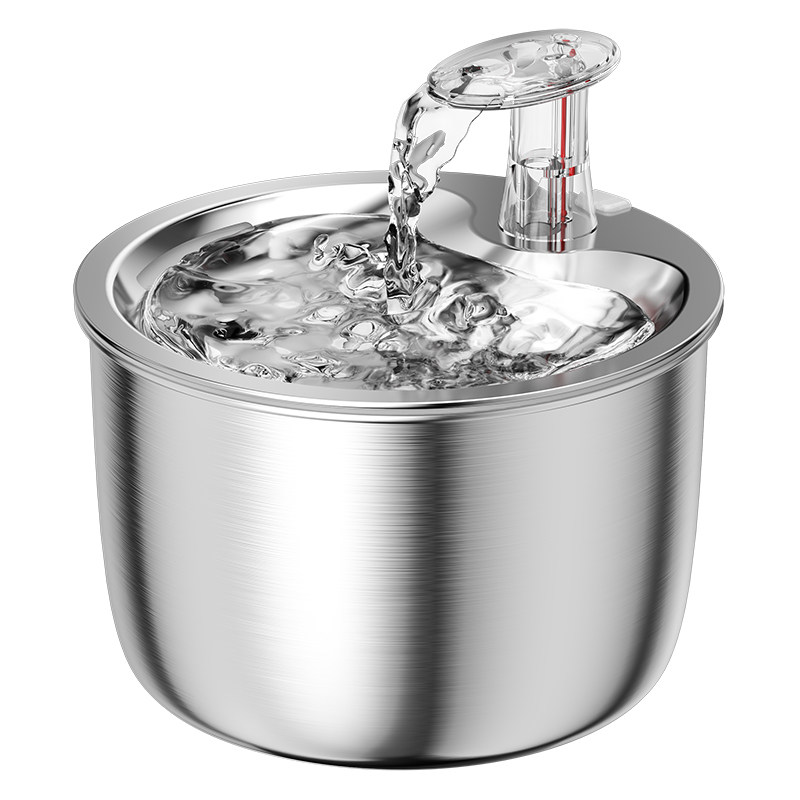 不锈钢猫咪饮水机宠物自动循环活水饮水器猫狗智能感应恒温喝水碗