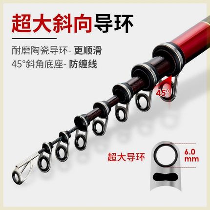 7号5号矶钓竿长节矶竿超轻硬滑漂鱼竿手海两用杆大导环海竿套装
