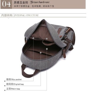 2025游玩小包两用男式斜挎大胸包双肩背平板伞逛街旅游帆布休闲包