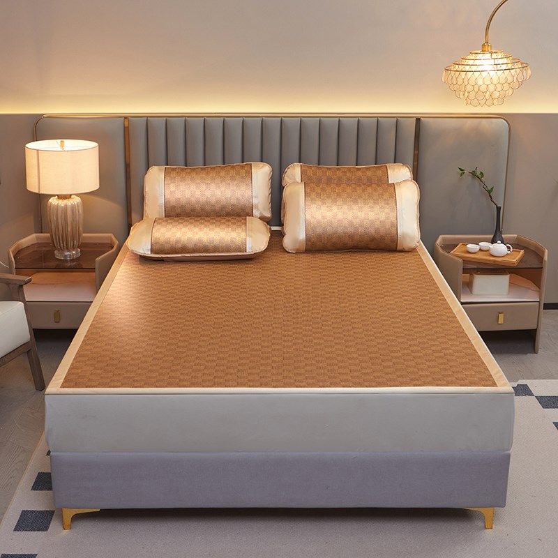 夏季藤席凉席三件套家用可折叠席单双人夏天学生宿舍空调软席子,床上用品,藤席,淘宝优惠券,粉丝福利购,淘宝优惠卷