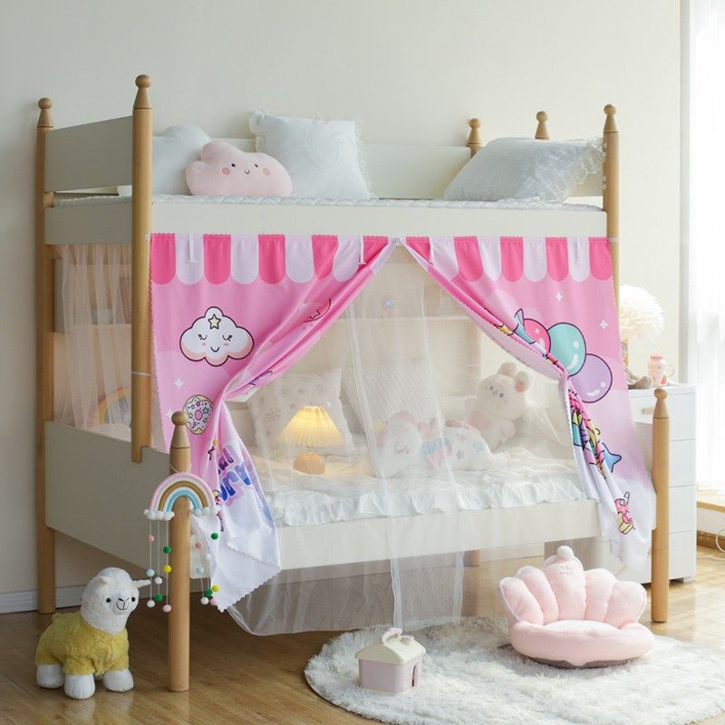 儿童子母床下铺蚊帐 梯形高低床魔术贴床帘 上下铺双层床蚊帐,床上用品,蚊帐,淘宝优惠券,粉丝福利购,淘宝优惠卷