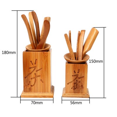 7Pcs/set Vintage Clip Strainer Chinese Bamboo Tea Tools Set