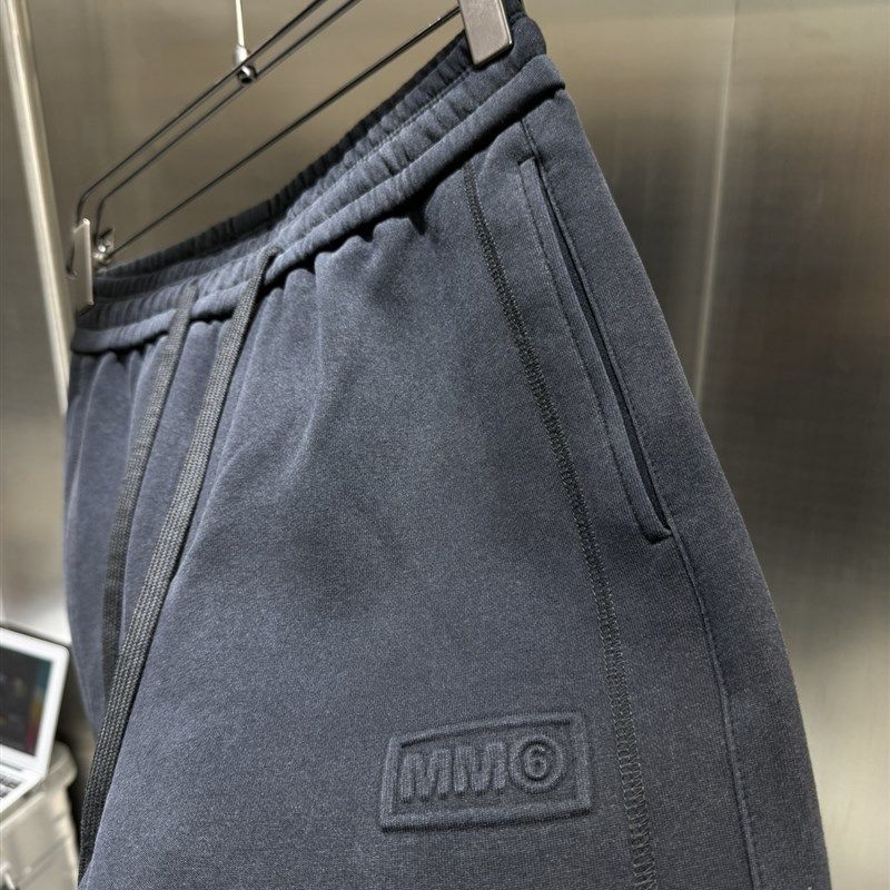 高克重 定制加厚面料 多次手工水洗锁色工艺 宽松束脚运动裤男裤