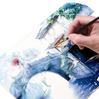 Artist Watercolor Paints-Metallic Glitter Solid Colors Porta