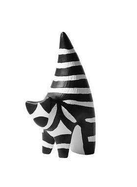 简约现代摆件客厅电视柜装饰品创意陶瓷黑白条纹猫样板间玄关摆