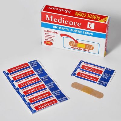 推荐100Pcs/Box Breathable Band-Aids Non-woven Bandages First