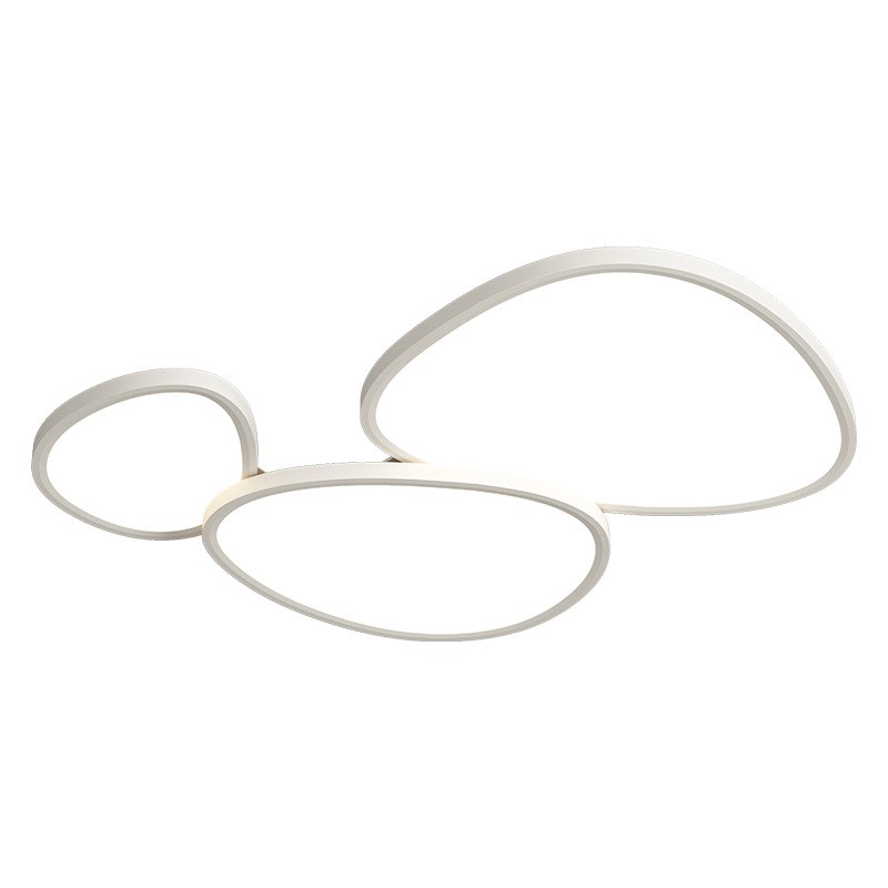 鹅卵石普瑞护眼客厅主灯云朵吸顶灯现代简约大N气中山灯具2024新