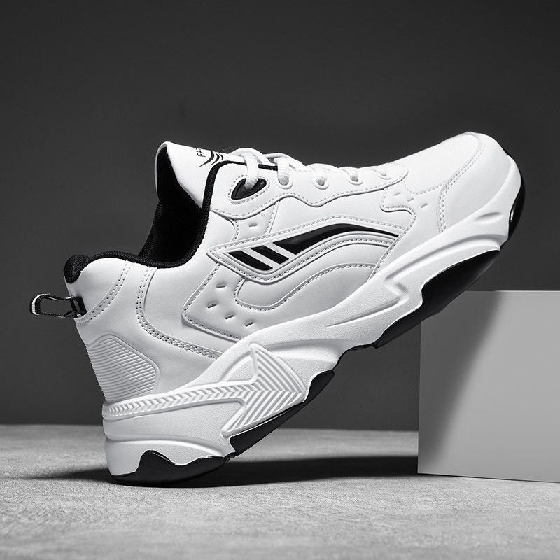 男鞋秋季皮面防水大尺码全黑色运动鞋男士47轻便48软底休闲跑步鞋,流行男鞋,时尚休闲鞋,淘宝优惠券,粉丝福利购,淘宝优惠卷