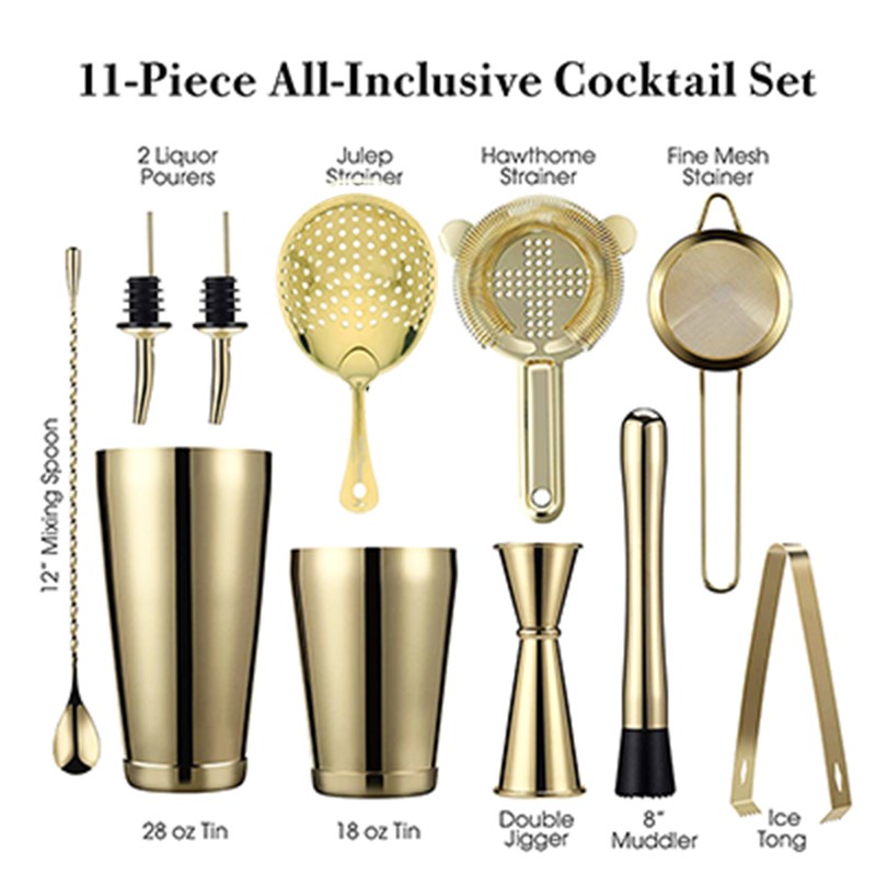 Cocktail Shaker Bar Set 2 Weighted Boston Shakers, Cocktail