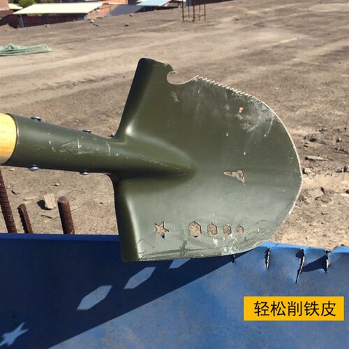 现货工兵铲锰钢铁锹战备锹户外兵B工铲子多功能种花种菜园艺铲钓