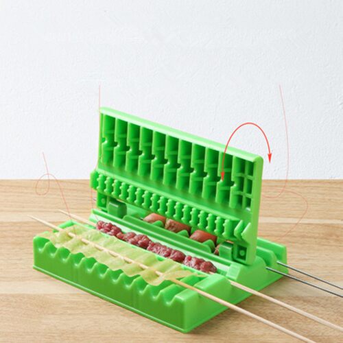 工厂销Skcewers Kebab Maker Barbecue Stringer Box Machine Bee