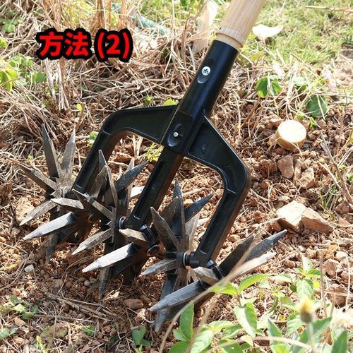 草地松土器 翻土工具 园林松土增氧器 旋耕机松土神器 土地增氧机