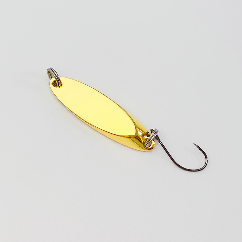 速发路亚斜切亮片套装10枚光面假饵金属微物饵远投马口翘嘴青稍专