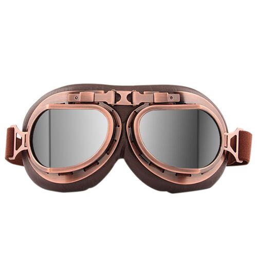 Glasses Helmet Moto-Goggles Bike Steampunk Copper Retro Harl