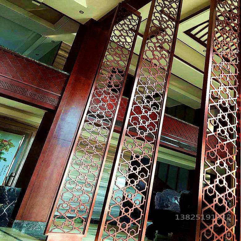工厂销富腾d建材外墙镂空板装饰雕花铝单板铝合金镂空铝板隔断铝