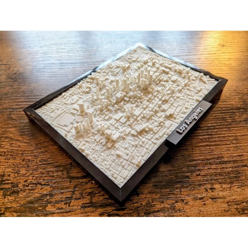 洛杉矶微缩城市模型3d打印摆件装饰礼品礼物客厅办公桌面创意桌搭
