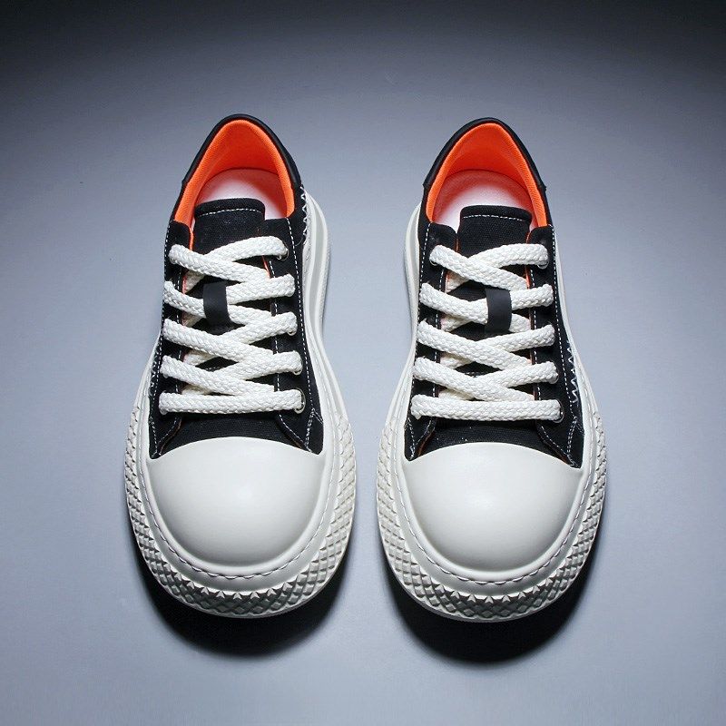 男鞋2025春季新款轻便大头面包鞋潮牌牛仔帆布鞋透气男士休闲板鞋,流行男鞋,休闲板鞋,淘宝优惠券,粉丝福利购,淘宝优惠卷