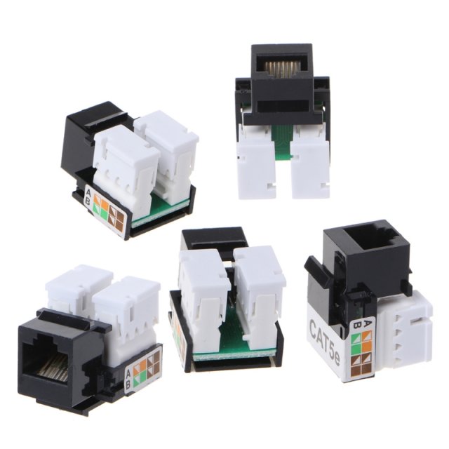 极速5Pcs CAT5E UTP Network Module RJ45 Connector Information