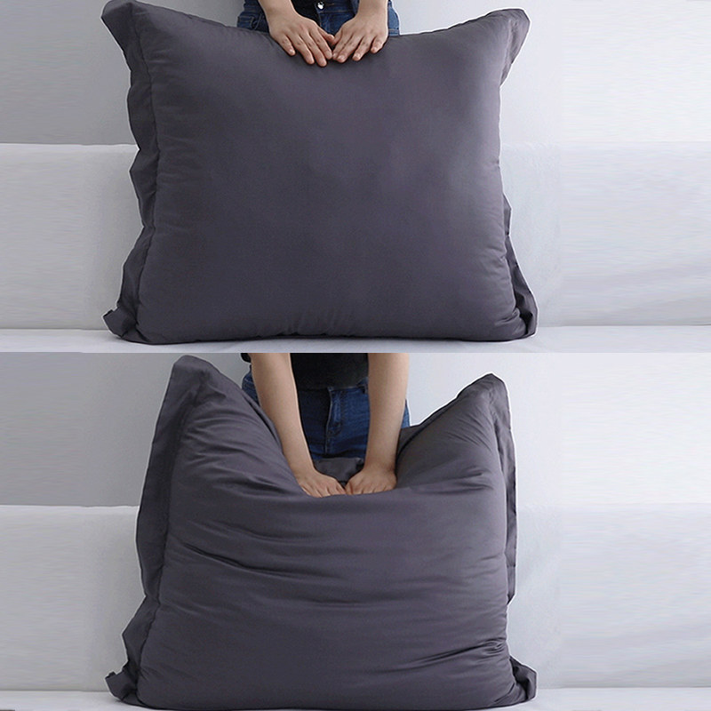 床靠枕头套纯色抱枕套不含芯大尺寸65床上大靠背垫床头大靠包