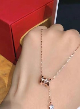 范家白铜小e蛮腰流苏项链女ins高级时尚简约轻奢小众锁骨链手链款