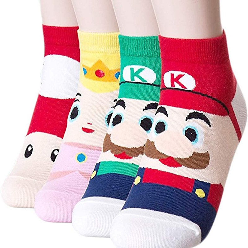 厂家Super Mario bros Cartoon Kids Odyssey Yoshi anime Socks