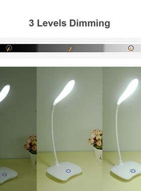 Table-Lamp Led-Stand Rechargeable-Battery Brightness Study-R