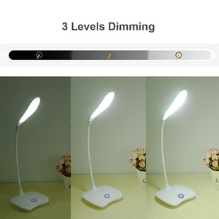 Table-Lamp Led-Stand Rechargeable-Battery Brightness Study-R