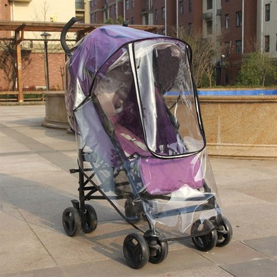 Kids Baby Stroller Rain Cover Waterproof mbrella Wind Dust S