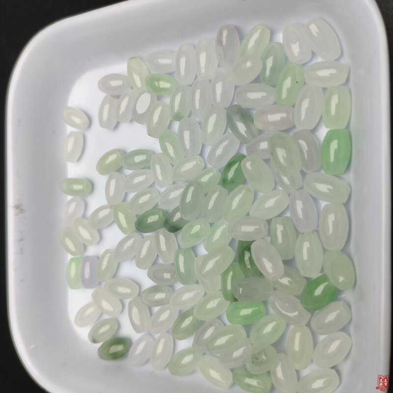 小众高货仿巴山翠仿冰种小葫芦玉珠散珠串珠DIY配件饰品耳坠手工
