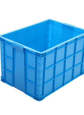 PE加厚塑料周转箱 可带盖子塑胶箱仓库收纳整理箱P755物流运输塑