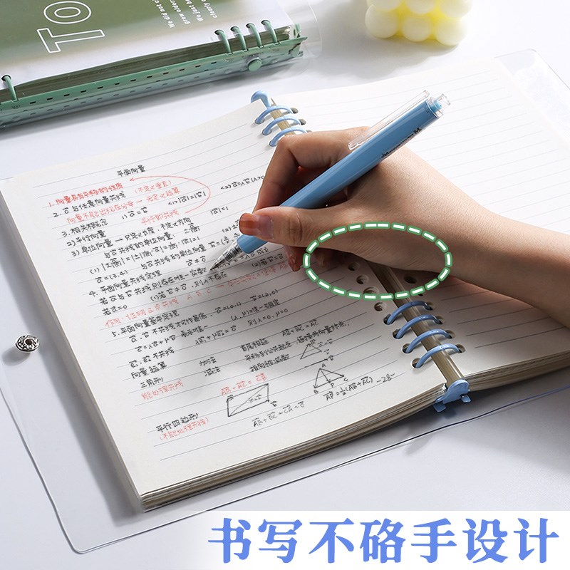多巴胺A5活页本活页笔记本子透明软壳不硌手可拆卸加厚高颜值摘抄