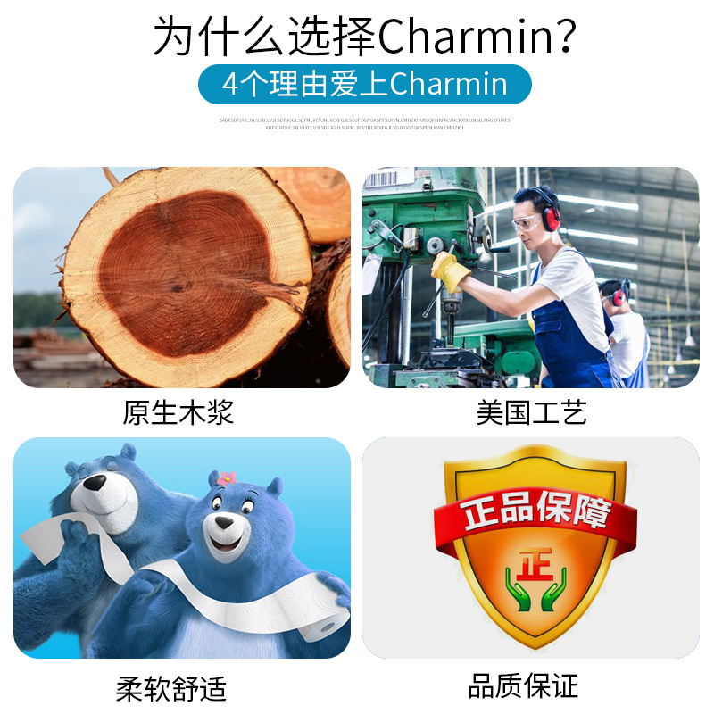 美国原装进口Charmin Ultra SoGft卫生纸卷筒纸原生木浆柔软6卷-封面