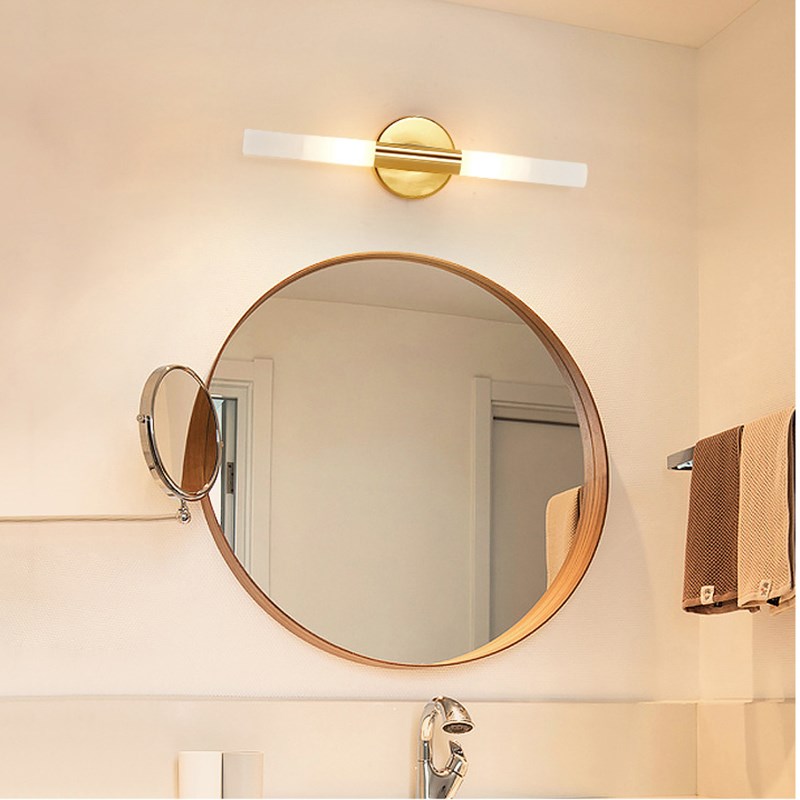 Postmodern Luxury Living Room Wall Lamp G9 Bulb Metal Gold B