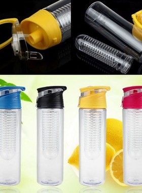 800ml Infuser Water Bottle plastic Fruit infusion Kids Drink