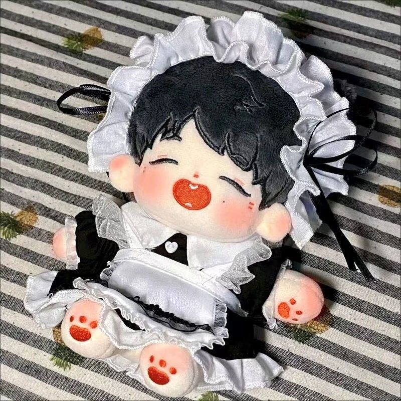 现货10cm娃衣20cpm棉花娃娃衣服女仆套装玩偶公仔换装衣服可爱