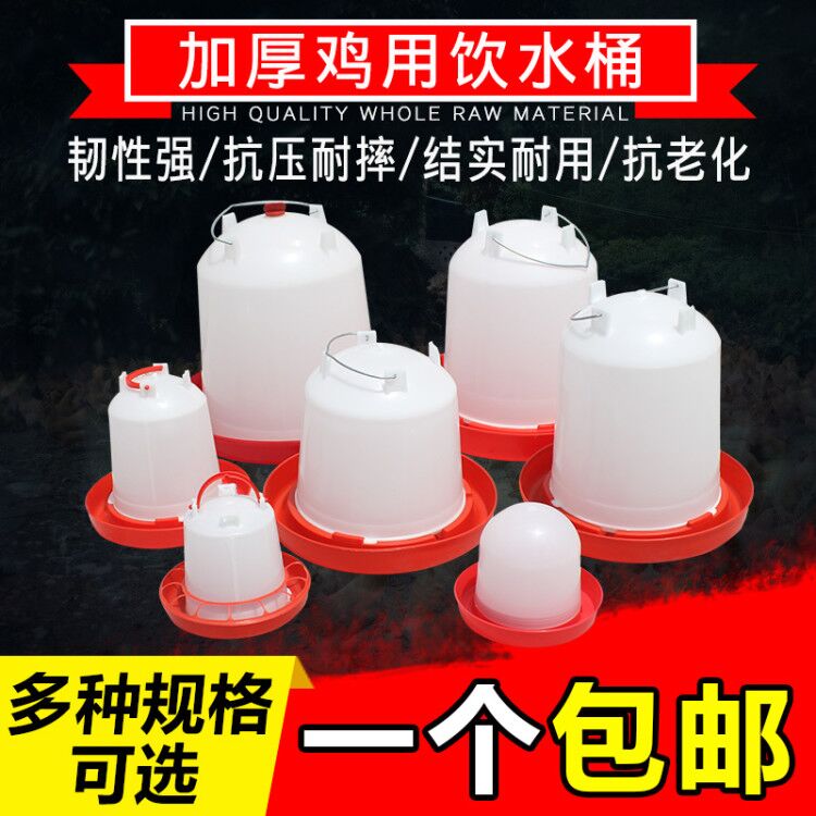 速发喂鸡神器鸡料桶自动饮水器鸭鹅喂水器鸡料桶食槽水槽养鸡设备