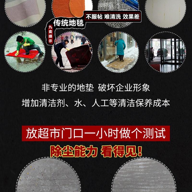 速发铝合金地垫家门口防滑除尘垫商场进门防尘垫酒店地毯刮泥脚垫