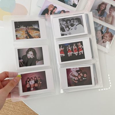 极速Clear Photo Album Idol Photocard Holder Instax Album Sti