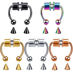 Magnet Nose Piercing 推荐 Jewelry Body Punk Whole