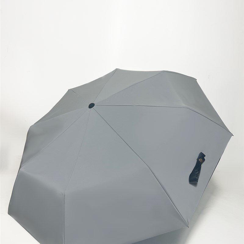 双层夜行遮阳伞反光伞防紫外线黑胶太阳伞大号伞学生折叠镭射伞