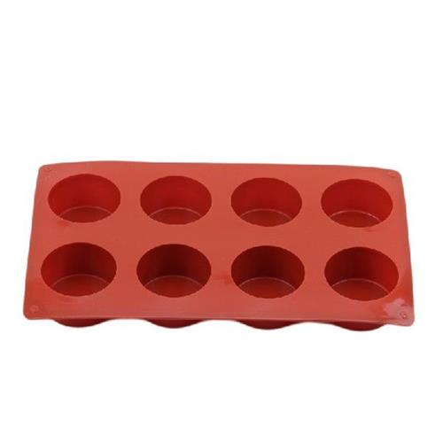 8 Holes 3D RoInd Shar e Silicone Ceke MoldpFor DuY Handmade